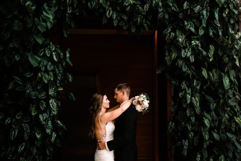 Small wedding at the Sarasota Modern a small wedding venue in tampa.