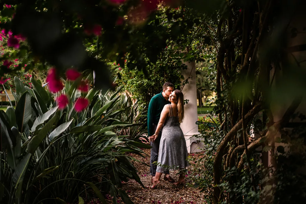 A couple on a photoshoot in Orlando