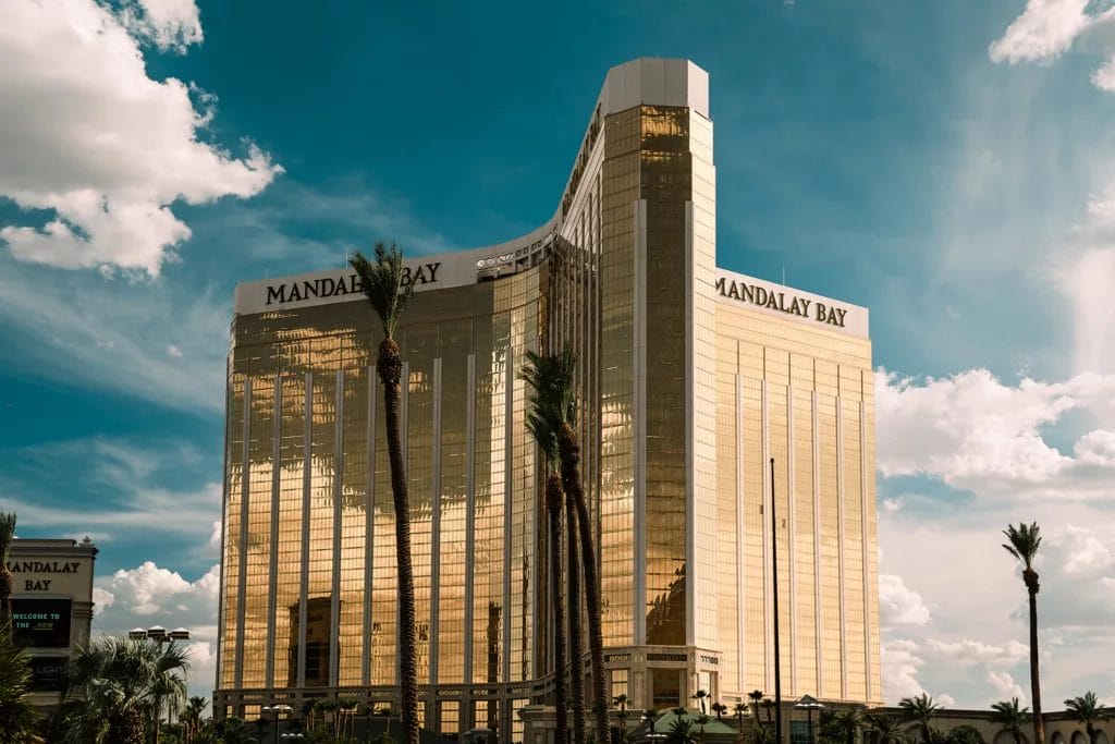 The outside view of the Mandalay Bay Hotel